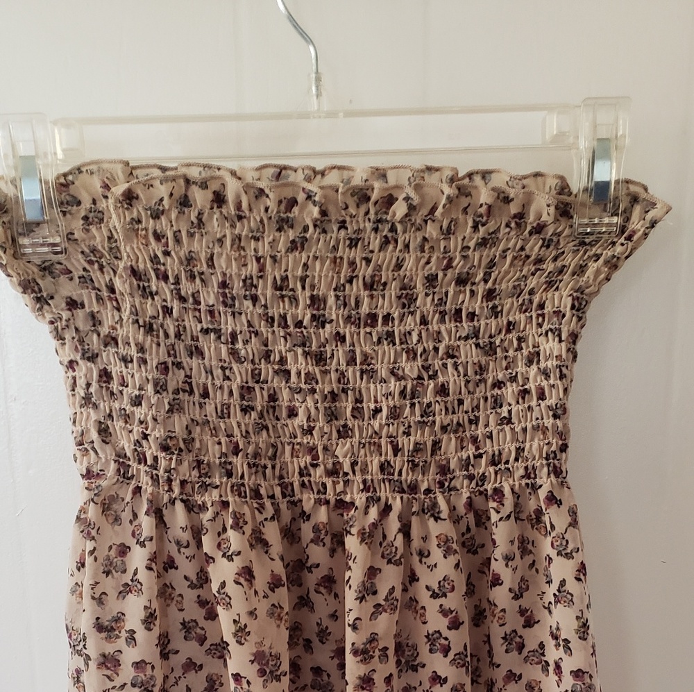 Floral tube top shirt